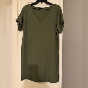 Madewell Olive V-Neck Tunic Top
